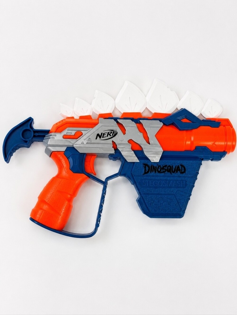 Nerf DinoSquad Stego-Smash Blaster Dinosaur Toy Orange Blue Tested Works